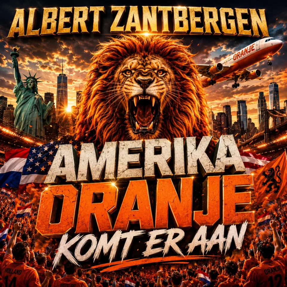Cover for AMERIKA ORANJE KOMT ER AAN by Albert Zantbergen