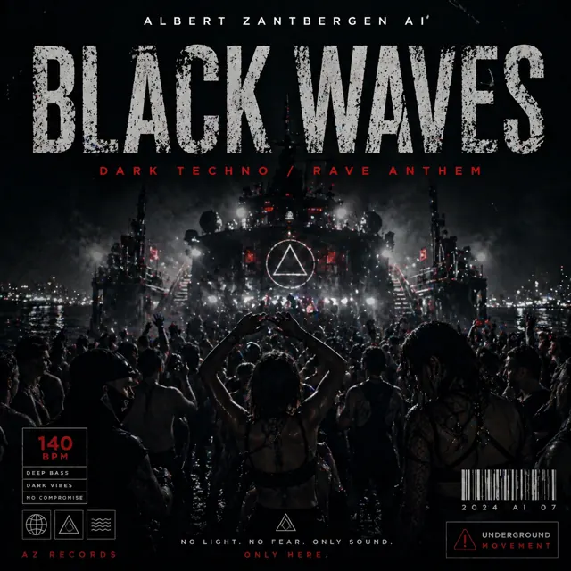 Cover for Black Waves by Albert Zantbergen