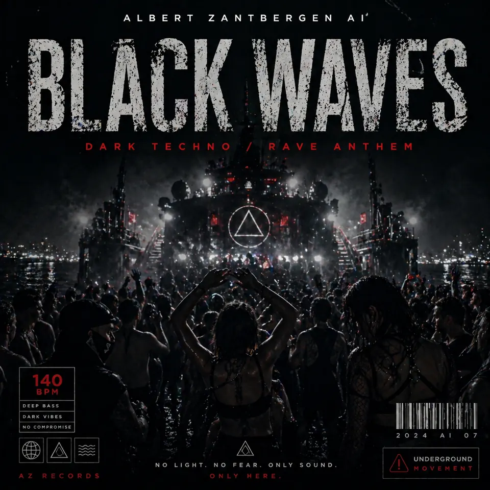 Cover van Black Waves door Albert Zantbergen