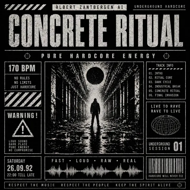 Cover for Concrete Ritual by Albert Zantbergen AI