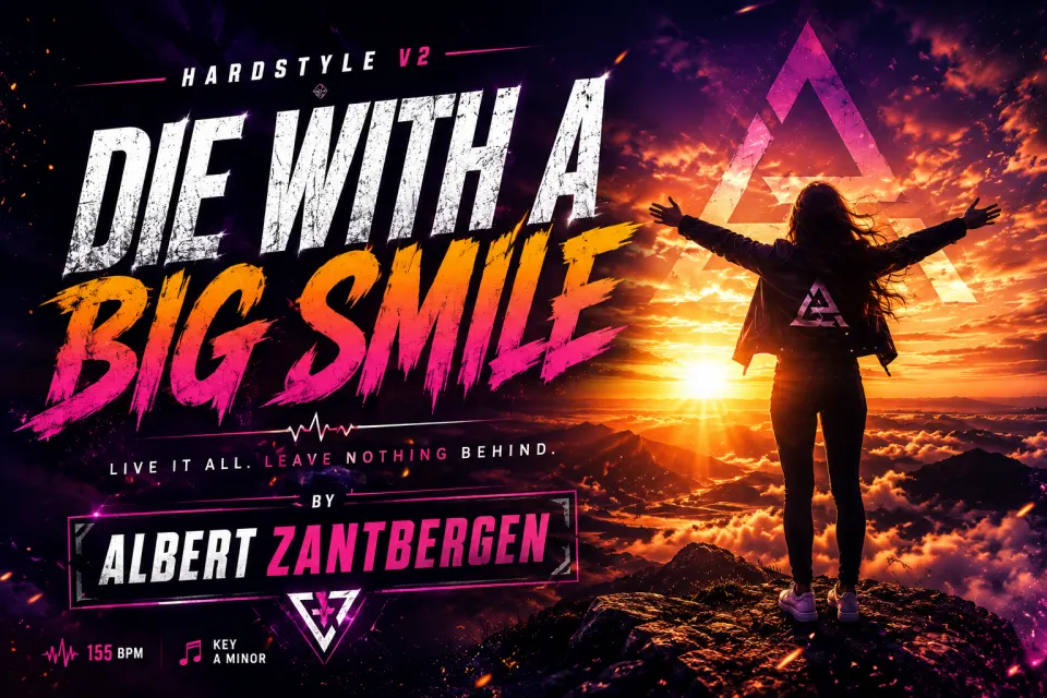 Cover van Die With A Big Smile hardstyle V2 door Albert Zantbergen