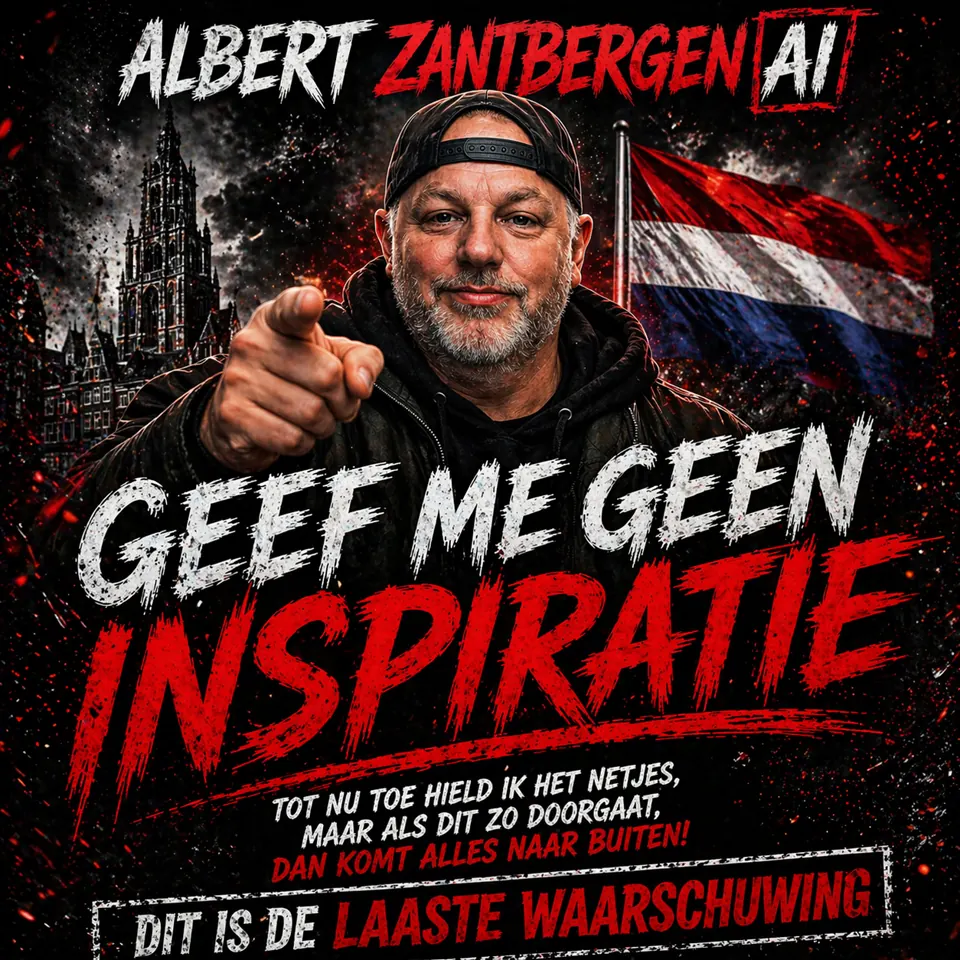 Cover van Geef Me Geen Inspiratie door Albert Zantbergen