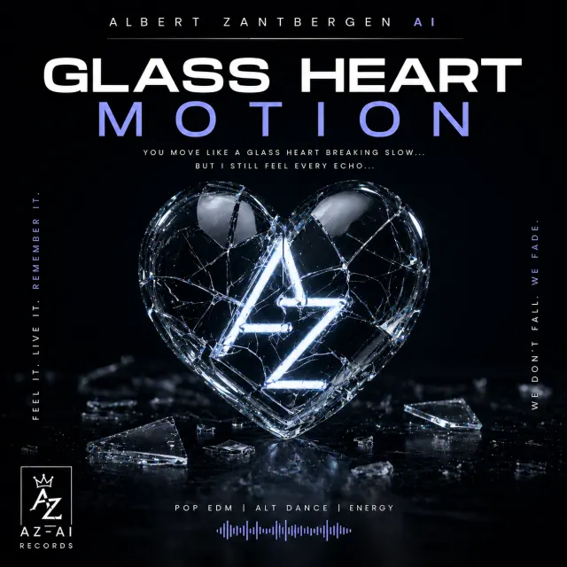 Cover van Glass Heart Motion door Albert Zantbergen