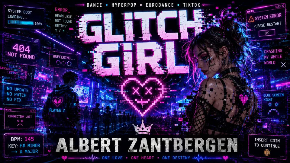 Cover van Glitch Girl door Albert Zantbergen