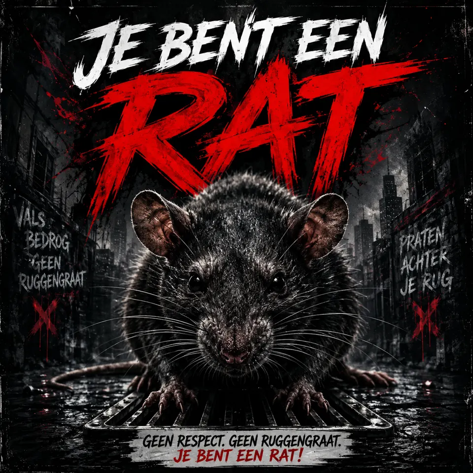 Cover van Je Bent Een Rat door Albert Zantbergen