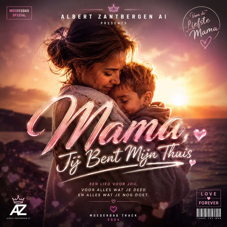 Cover van Mama Jij Bent Mijn Thuis door Albert Zantbergen