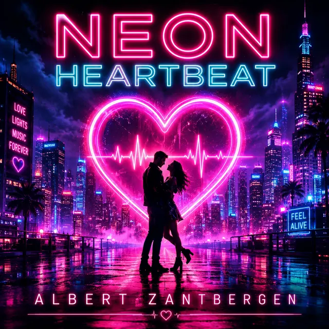Cover van Neon Heartbeat door Albert Zantbergen