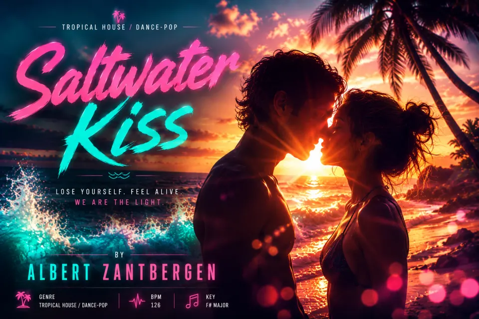 Cover van Saltwater Kiss door Albert Zantbergen