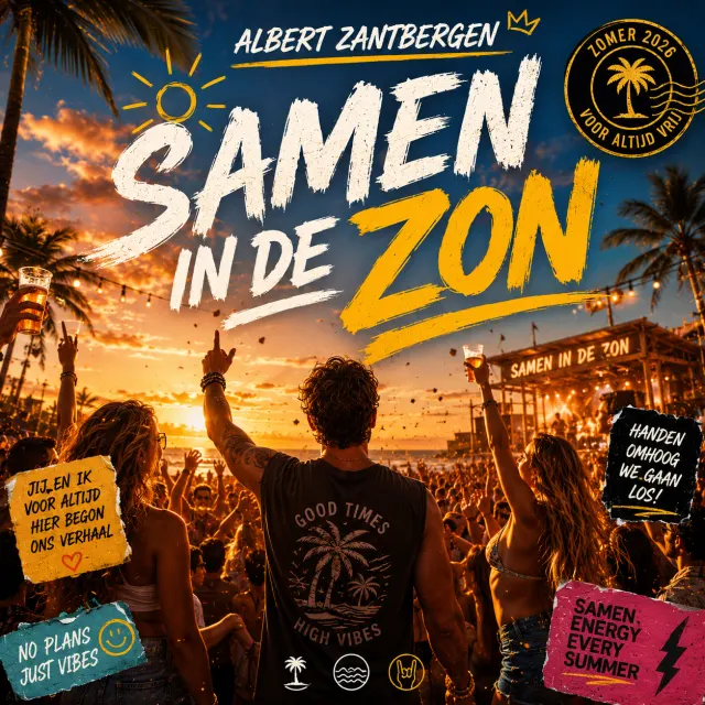 Cover for Samen in de Zon by Albert Zantbergen