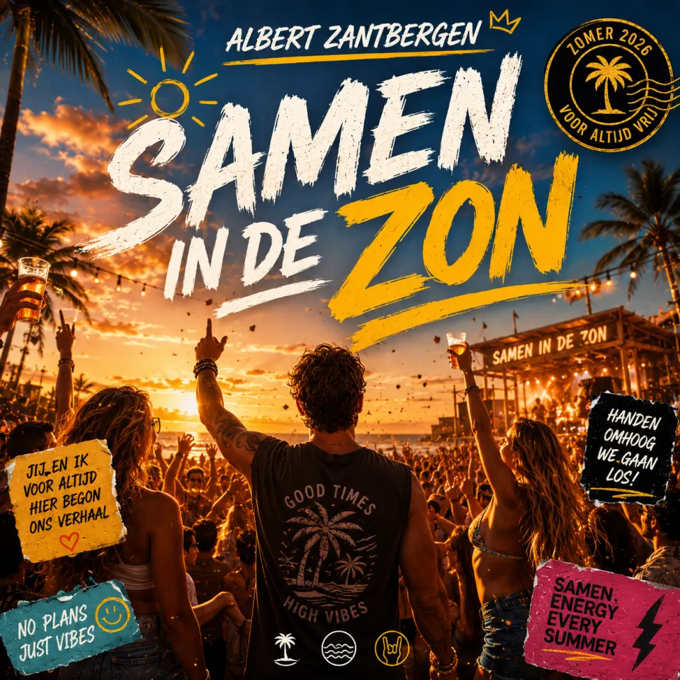 Cover van Samen in de Zon door Albert Zantbergen