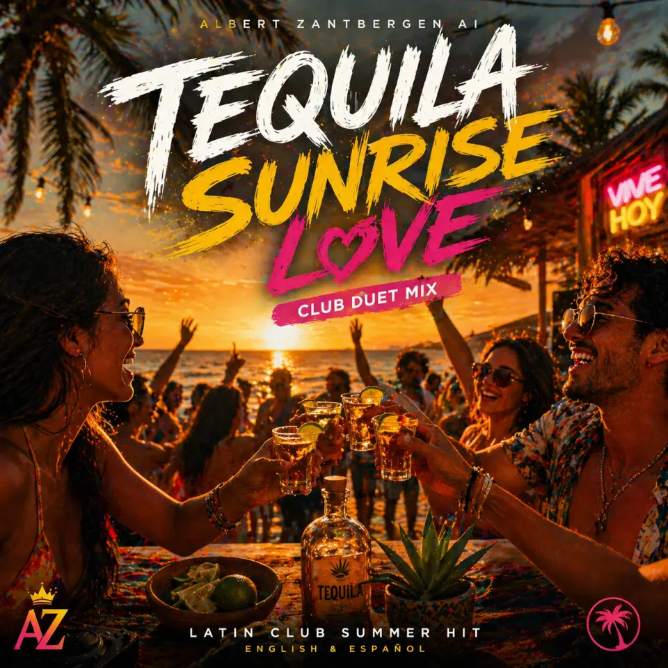 Cover van Tequila Sunrise Love door Albert Zantbergen