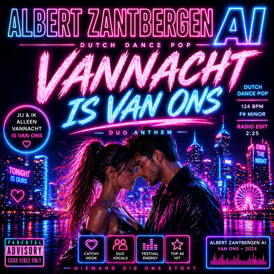 Cover van Vannacht Is Van Ons door Albert Zantbergen