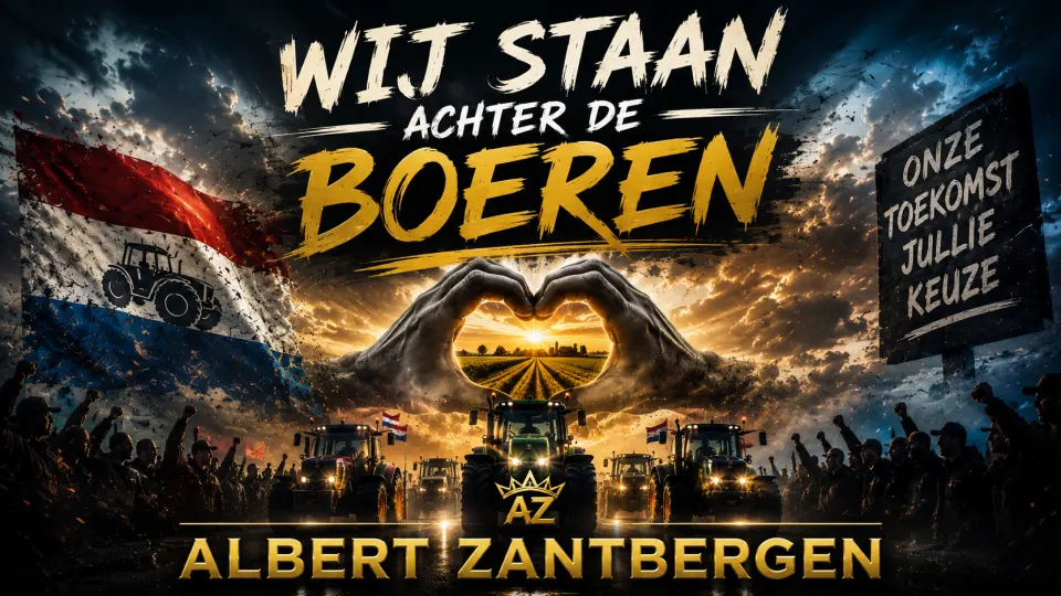 Cover van Wij Staan Achter De Boeren door Albert Zantbergen